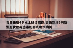 青岛新增4例本土确诊病例/青岛新增5例新型冠状病毒感染的肺炎确诊病例